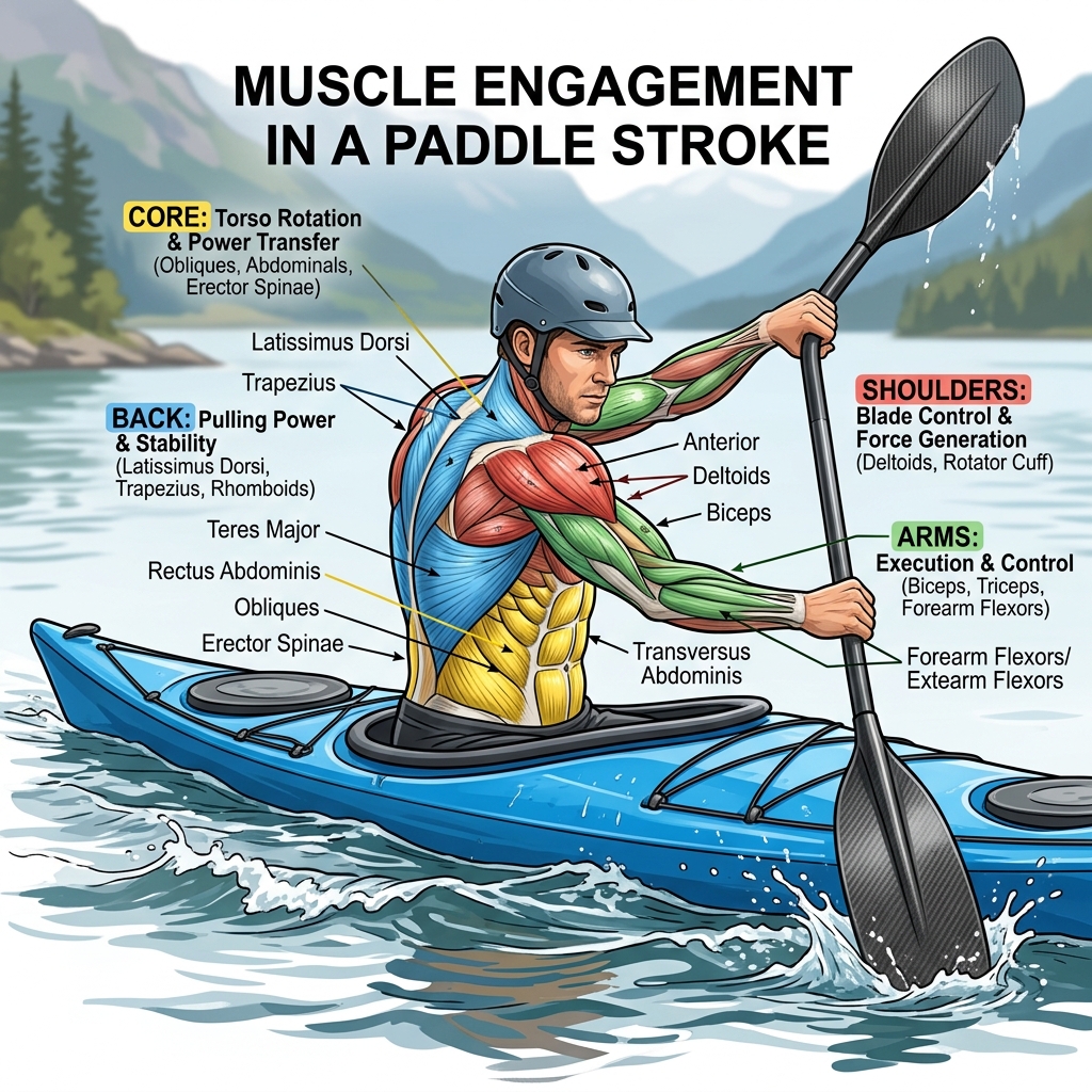 Kayaking Fitness Muscles