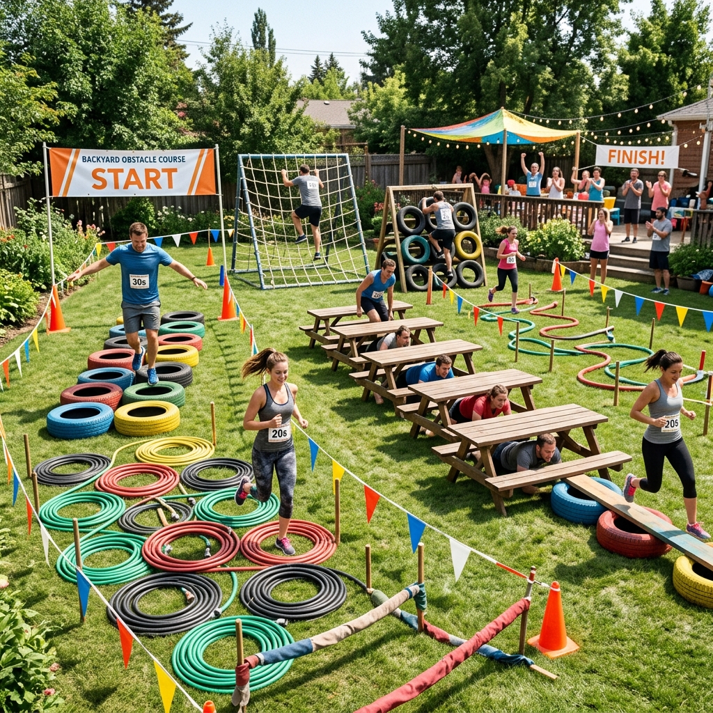 Backyard Obstacle Course Layout