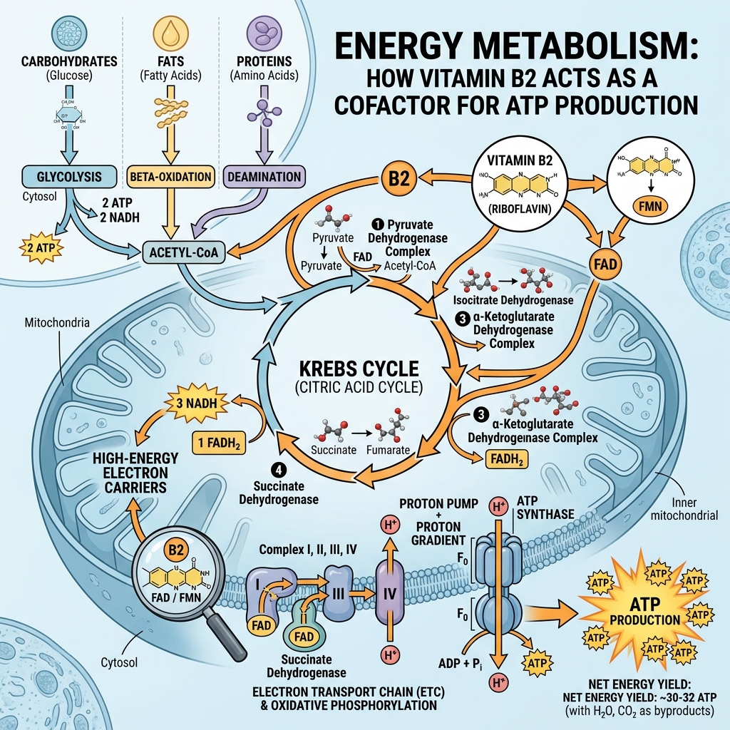 Riboflavin Vitamin B2 Energy Metabolism