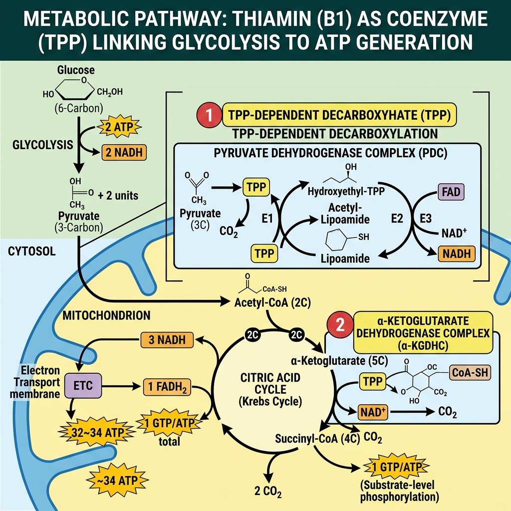 Thiamin Vitamin B1 Energy Metabolism Guide