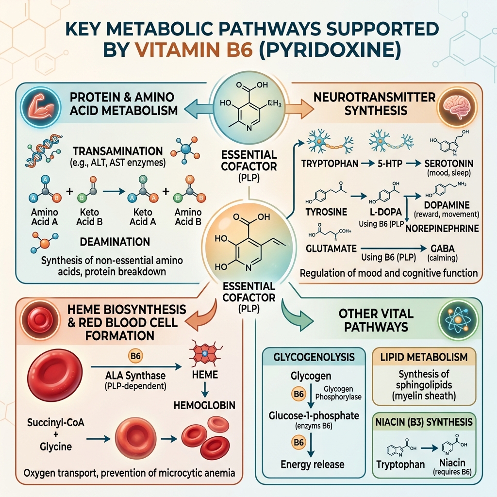 Vitamin B6 Essential Functions Sources