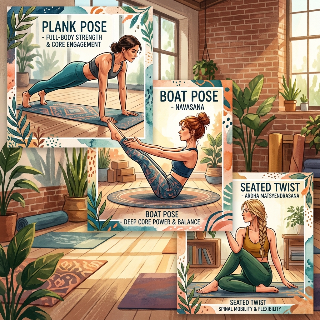 Yoga Core Strength Muscle Tone Guide Body