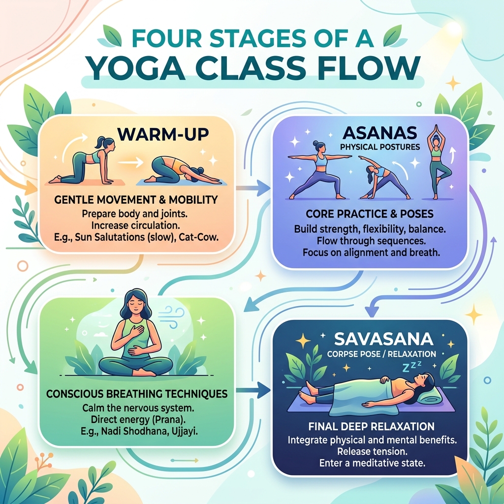 Yoga For Beginners First Class Roadmap Body